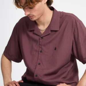 Camisa VOLCOM hombre manda corta lisa single stone