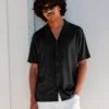 Camisa VOLCOM hombre manda corta lisa single stone