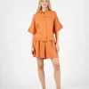 Camisa WEMOTO SARA LINEN Terracota ref-272.302-516