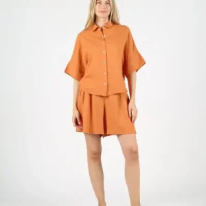 Camisa WEMOTO SARA LINEN Terracota ref-272.302-516