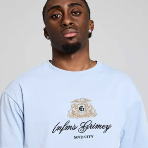 Camiseta GRIMEY de manga corta Mud City Regular azul cieloCamiseta GRIMEY de manga corta Mud City Regular azul cielo