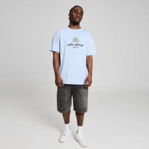 Camiseta GRIMEY de manga corta Mud City Regular azul cielo