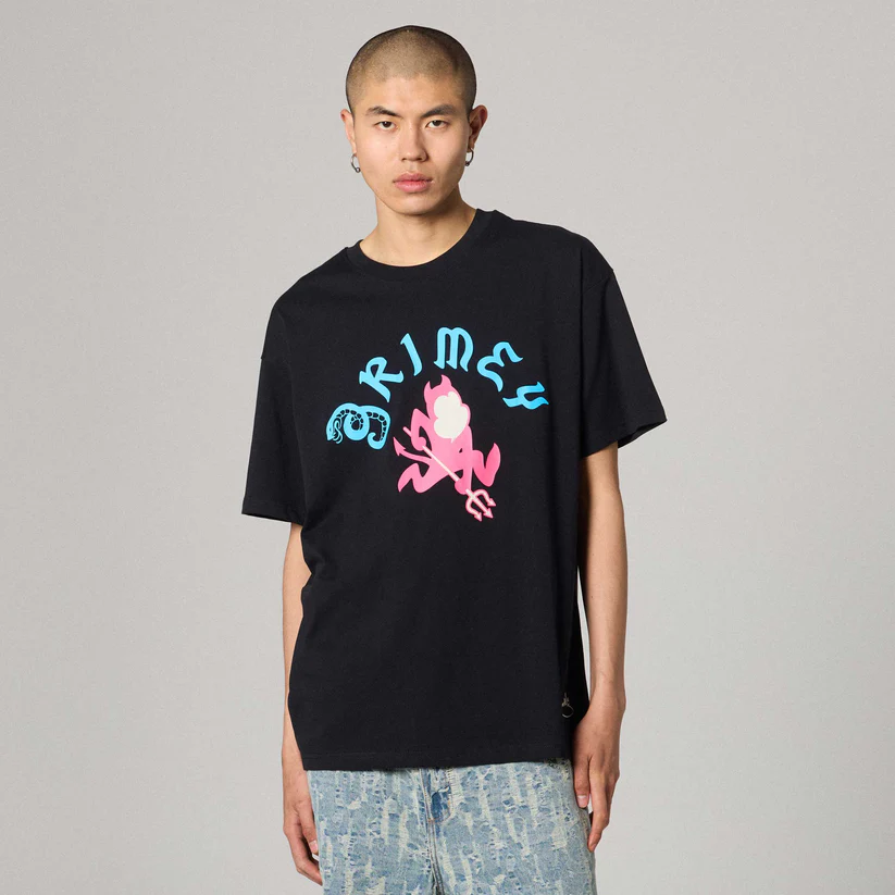 Camiseta GRIMEY manga corta droppin science regular black
