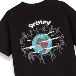 Camiseta GRIMEY manga corta the planet regular tee black