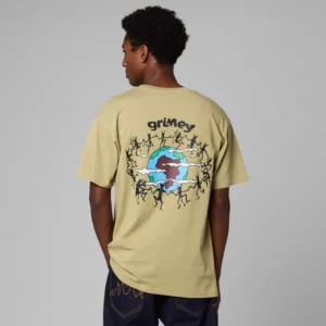 manga corta the planet regular khaki