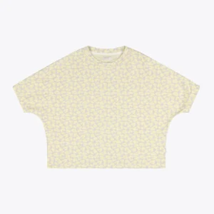 Camiseta WEMOTO jenna de de manga corta jacquard amarillo y beige