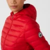 Chaqueta JOTT ligera de pluma con capucha mujer cloe rojo