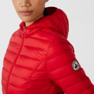 Chaqueta JOTT ligera de pluma con capucha mujer cloe rojo