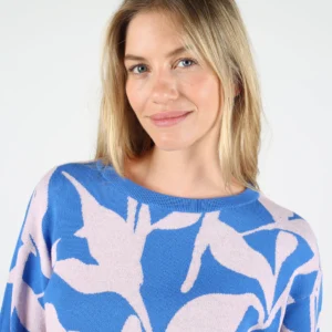 Sudadera WEMOTO nika de cuello redondo en punto de algodón estampado