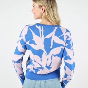 Sudadera WEMOTO nika de cuello redondo en punto de algodón estampado