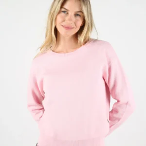 Sudadera WEMOTO nika de cuello redondo en punto de algodón liso