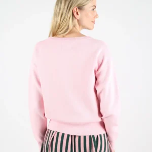 Sudadera WEMOTO nika de cuello redondo en punto de algodón liso