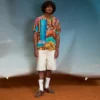 Pantalón VOLCOM para hombre corto denim billow blanco