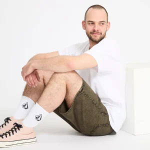 Pantalón VOLCOM para hombre corto denim billow marrón