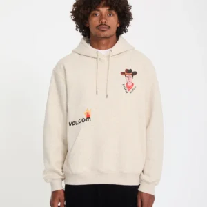 Sudadera VOLCOM con capucha estampada Mickey Mason Dust Heather beige