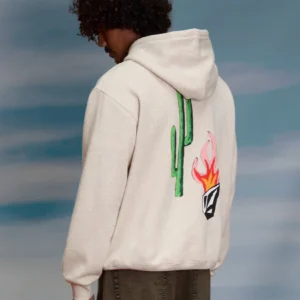 Sudadera VOLCOM con capucha estampada Mickey Mason Dust Heather beige