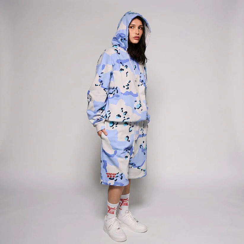 Sudadera GRIMEY mixta Concreat Jungle All Over Print camuflaje azul