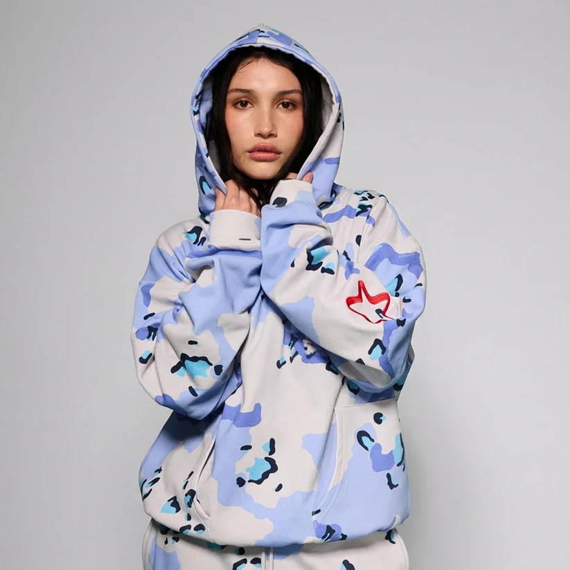 Sudadera GRIMEY mixta Concreat Jungle All Over Print camuflaje azul