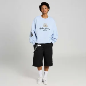 Sudadera grimey sin capucha Chief Watcher Light Blue