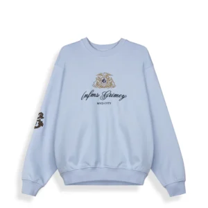 Sudadera grimey sin capucha Chief Watcher Light Blue