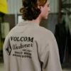 Sudadera VOLCOM cuello redondo Workwear estampado marrón