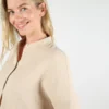 Top WEMOTO de muselina para mujer Polly beige natural