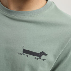 Camiseta Juvenil DACHSHUND green perro salchicha