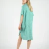 Vestido WEMOTO camisero dorine de rayas verde