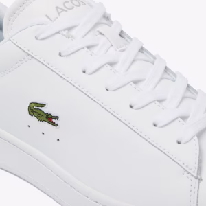 Zapatillas LACOSTE de hombre Carnaby Set de piel blanco cocodrilo