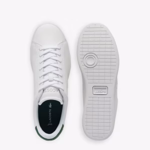 Zapatillas LACOSTE de hombre Carnaby Set de piel blanco cocodrilo