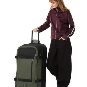 Maleta EASTPAK transit m pro semi rígida con departamentos, muy completa negra y verde