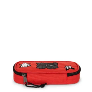 Plumier EASTPAK oval single dom mickey patch rojo edición especial