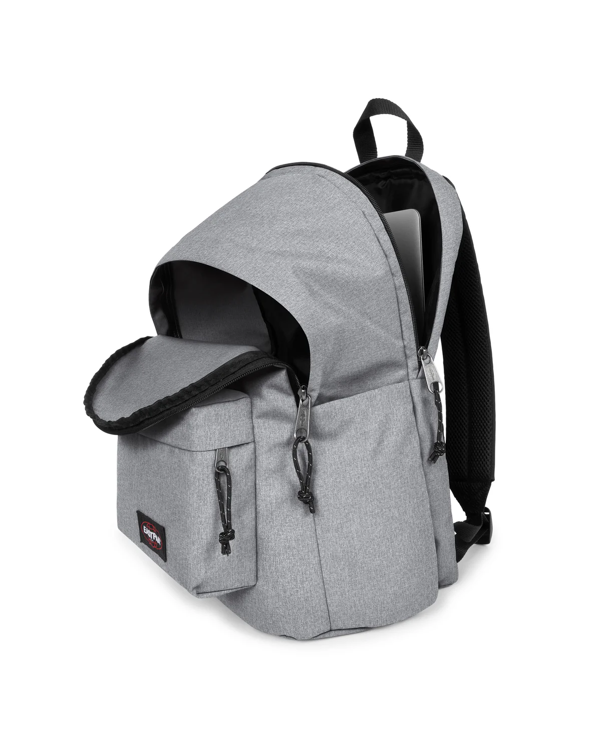 Mochila EASTPAK day office ek0a5bik con funda portatil y porta botellas gris claro