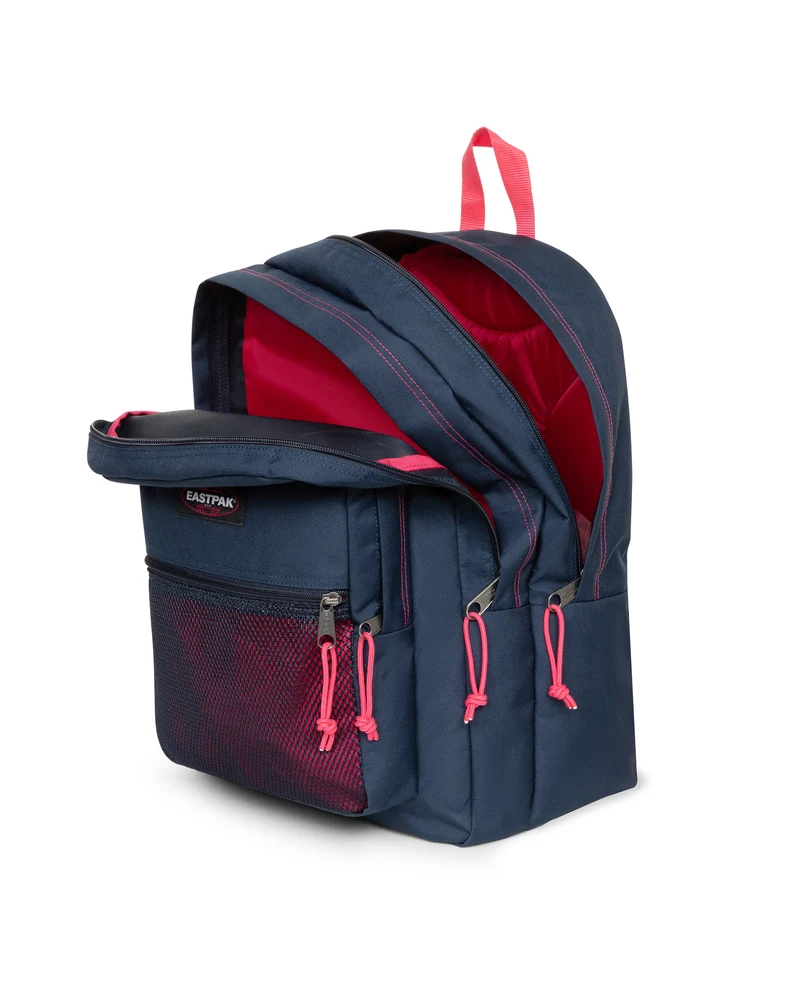 Mochila EASTPAK pinnacle grande y completa de 38 litros azul y rosa
