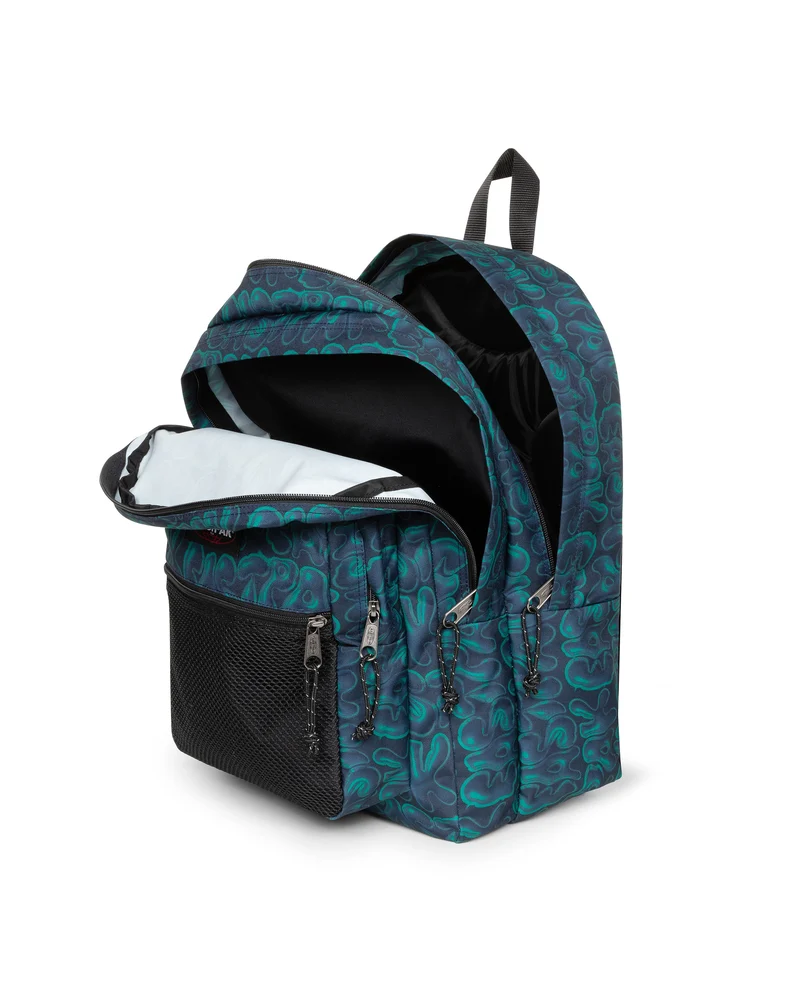 Mochila EASTPAK pinnacle grande y completa de 38 litros estampada verde y azul