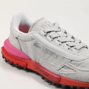 Zapatillas LACOSTE elite active deportivas gris y rosa