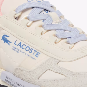 Zapatillas LACOSTE mujer elite active blanco azul y rosa