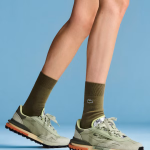 Zapatillas LACOSTE mujer elite active verde plata