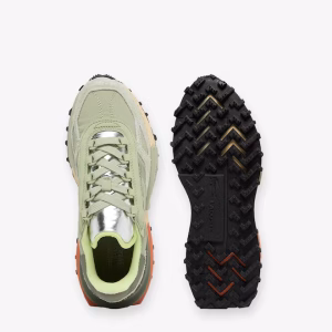 Zapatillas LACOSTE mujer elite active verde plata