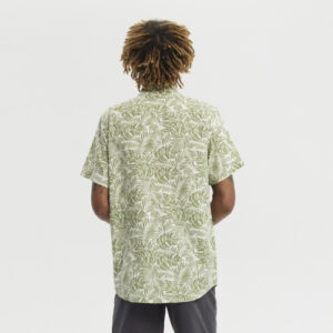 Camisa HYDROPONIC hombre fern estampada hojas verdes