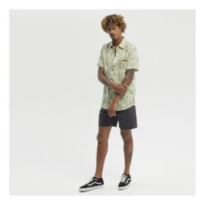 Camisa HYDROPONIC hombre fern estampada hojas verdes