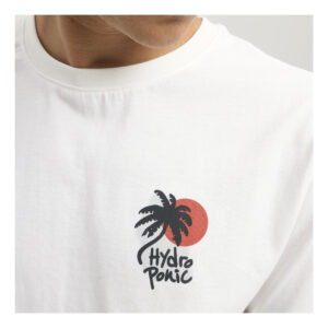 Camiseta HYDROPONIC de manga corta para hombre cabana blanca