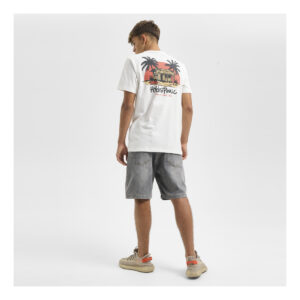 Camiseta HYDROPONIC de manga corta para hombre cabana blanca