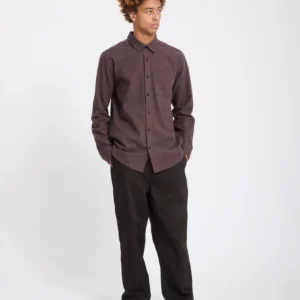 Camisa VOLCOM Franela Lisa Caden Solid Azul Marino