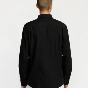 Camisa VOLCOM Franela Lisa Caden Solid negro