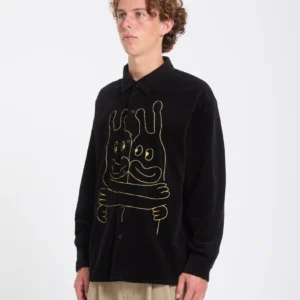 Camisa VOLCOM Manga Larga Ozzy Corduroy Pana Negra