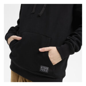 Sudadera Hydroponic-Capucha Perro Salchicha Negra