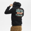 Sudadera Hydroponic-Capucha Perro Salchicha Negra