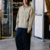 Camisa Volcom anga arga Tradestone Rayada Light Khaki