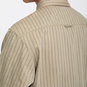 Camisa Volcom anga arga Tradestone Rayada Light Khaki